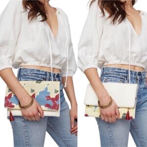 Anthropologie Rachel Pally convertible zip clutch.